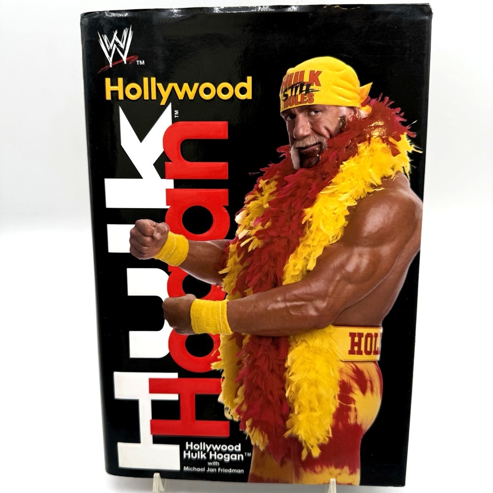 WWE Hollywood Hulk Hogan Book Mens OS Black Hollywood Hulk Hogan First Printing